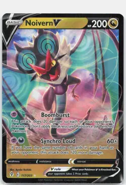 Noivern V 117/203 Holo V Rare Evolving Skies Pokemon Holo Near Mint - Image 1