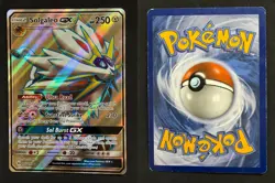 POKEMON UNGRADED SOLGALEO GX (FULL ART) 143/149 HOLO SM BASE SET HP PKM-73 - Image 1