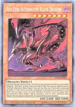 Yugioh Red-Eyes Alternative Black Dragon TN19-EN005 Limited Edition NM - Image 1