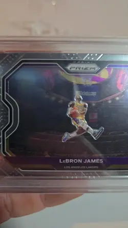 2020 Panini Prizm LeBron James Kobe Tribute Dunk PSA 9 MINT #1 Lakers - Image 2