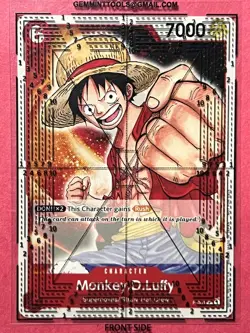 Monkey D Luffy Pre-Errata P-001 Promotion Pack 2022 One Piece Promo - Image 2