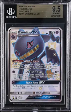 2019 POKEMON SUN & MOON, HIDDEN FATES, SHINY VAULT BANETTE GX BGS 9.5 - Image 1