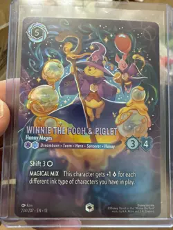 Disney Lorcana Winnie the Pooh & Piglet - Hunny Mages 234/207 Foil ENCHANTED - Image 1