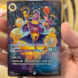 Disney Lorcana Winnie the Pooh & Piglet - Hunny Mages 234/207 Foil ENCHANTED - Image 4