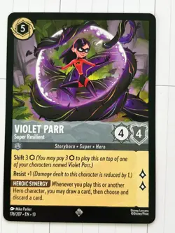 Violet Parr Super Resilient 176/207 Disney Lorcana EN 13 Attack of the Vine - Image 1