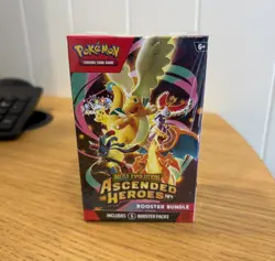 Pokemon Ascended Heroes Booster Bundle 6 Packs New Sealed - Image 1