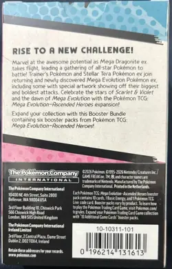 Pokemon TCG Mega Evolution Ascended Heroes Booster Bundle 6 Sealed - Image 2