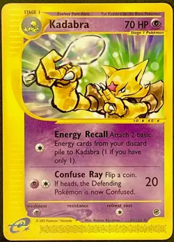 Pokemon TCG Kadabra 84/165 Expedition Regular Uncommon 2002 Vintage Mint NM - Image 2