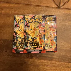 Pokemon TCG 13x Ascended Heroes Booster Pack Bundle Factory Sealed - Image 1