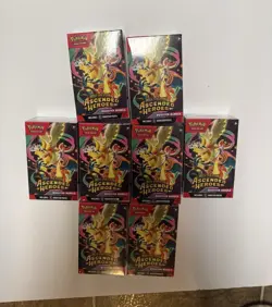 Pokemon TCG Mega Evolution Ascended Heroes Sealed Booster Pack Bundle (6) - Image 1