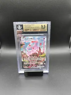 Pokemon Espeon Vmax Fusion Strike Secret Rare Full Alt Art 270 BGS 9.5 Gem Mint - Image 1
