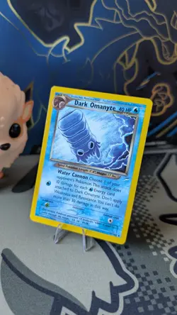 Pokemon TCG Dark Omanyte 37/105, Uncommon - Neo Destiny - LP - Image 1