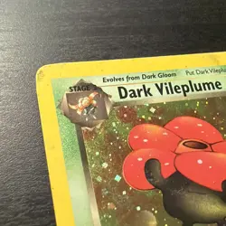 Pokemon TCG 1st Edition Dark VIleplume 13/82 Team Rocket Holo 2000 - Image 2