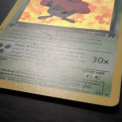 Pokemon TCG 1st Edition Dark VIleplume 13/82 Team Rocket Holo 2000 - Image 5
