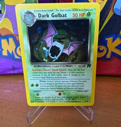 Pokemon TCG Dark Golbat 7/82 Team Rocket Holo Rare 2000 50HP English - Image 1
