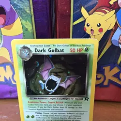 Pokemon TCG Dark Golbat 7/82 Team Rocket Holo Rare 2000 50HP English - Image 2