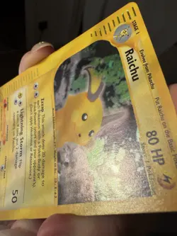 Pokemon Skyridge Raichu H25/H32 Holo Rare E-Reader 2003 LP Vintage - Image 2