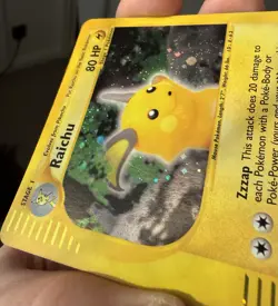 Pokemon Skyridge Raichu H25/H32 Holo Rare E-Reader 2003 LP Vintage - Image 3