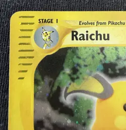 Pokemon Skyridge Raichu H25/H32 Holo Rare E-Reader 2003 LP Vintage - Image 4