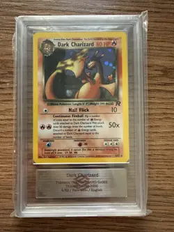 Dark Charizard 4/82 Team Rocket WOTC ARS Graded 9 - Image 1