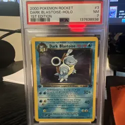 Pokemon TCG Dark Blastoise Holo Rare 1st Edition PSA 7 - Image 1