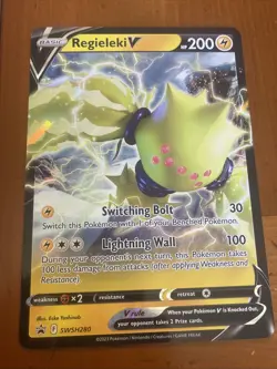 Pokemon Jumbo Card - Regieleki V Promo SWSH280 - Image 1