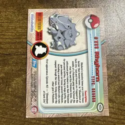 Topps Pokemon Rhyhorn #111 TV Animation Foil Card 2000 Vintage LP - Image 2