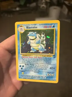 Blastoise - 2/130 - Pokemon Base Set 2 Holo Rare Card WOTC NM 🌀with swirl 🌀 - Image 2