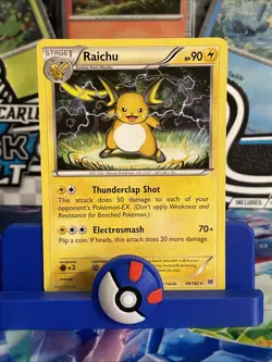 Raichu - Pokemon XY BREAKThrough 49/162 Trading Card Single LP - Image 1