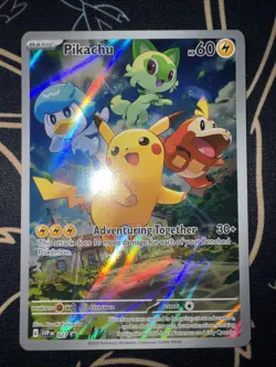 Pikachu 027 Sv: Scarlet & Violet 2023 Holo Pokemon TCG Promo Card English - Image 1