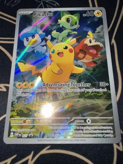 Pikachu 027 Sv: Scarlet & Violet 2023 Holo Pokemon TCG Promo Card English - Image 2
