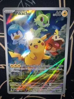 Pikachu 027 Sv: Scarlet & Violet 2023 Holo Pokemon TCG Promo Card English - Image 3