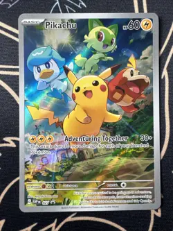 Pikachu 027 Sv: Scarlet & Violet 2023 Holo Pokemon TCG Promo Card English - Image 4