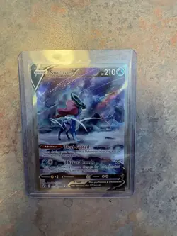 Pokemon TCG Suicune v GG38/GG70 Crown Zenith Full Art Holo Card Ultra Rare - Image 1