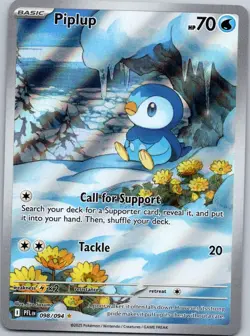 PIPLUP 098/094 PFL Illustration Rare NM/M Pokemon + Bonus Cards - Image 1