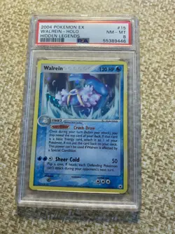 Pokemon Card 2004 Hidden Legends Walrein Holo 15/101 PSA 8 NM-MINT - Image 1