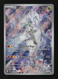 N's Reshiram 167/159 Holo Illustration Rare Journey Together Pokemon Cards - Image 1