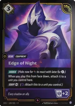 Edge of Night (Top 8) - Riftbound Organized Play Promotional Cards (OPP) - Image 1