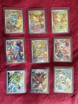 Pokemon First Partners Illustration Collection Series 2 Complete Set (9 cards) - Image 1