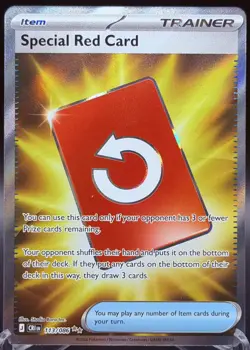Special Red Card Holo Ultra Rare ME04: Chaos Rising 113/086 NM - Image 1