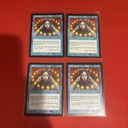 [4x] Brainstorm 61 Vintage NM Non-Foil Mercadian Masques MTG - Image 1