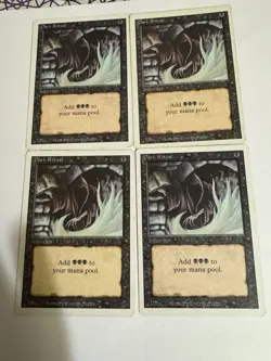 Magic The Gathering Dark Ritual Revised Edition x4 - Image 1