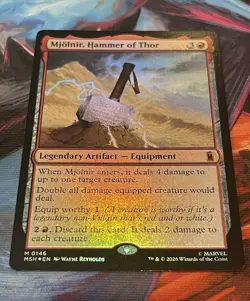 Wizards of the Coast MTG Mjolnir, Hammer of Thor Marvel SH 0146 Mythic Foil EN - Image 1