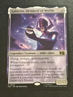 MTG Commander: Marvel Super Heroes Galactus, Devourer of Worlds 0008 Rare - Image 1