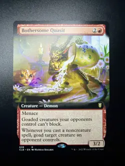 MTG Bothersome Quasit 628 EXTENDED ART Commander Battle for Baldurs Gate CLB NM+ - Image 1