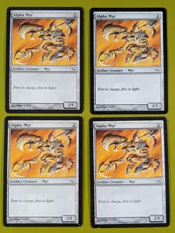 Alpha Myr x4 Mirrodin 4x Playset Magic the Gathering MTG - Image 1