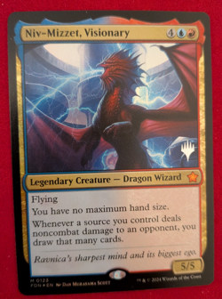 Niv-Mizzet visionary Promo Foil M NM Foundations MTG - Image 1