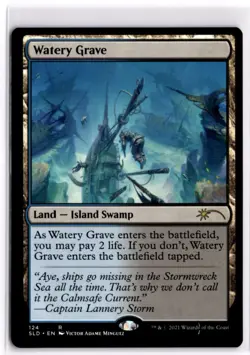 Watery Grave Secret Lair 124 LP x1 MTG Magic: the Gathering - Image 1