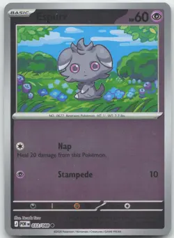 Espurr 033/088 Common Perfect Order Pokemon Reverse Holo Near Mint - Image 1