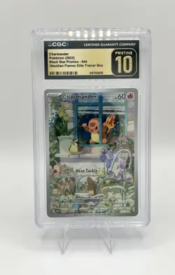 Pokemon GRADED Charmander Obsidian Flames ETB Promo PRISTINE 10 CGC ENGLISH - Image 1